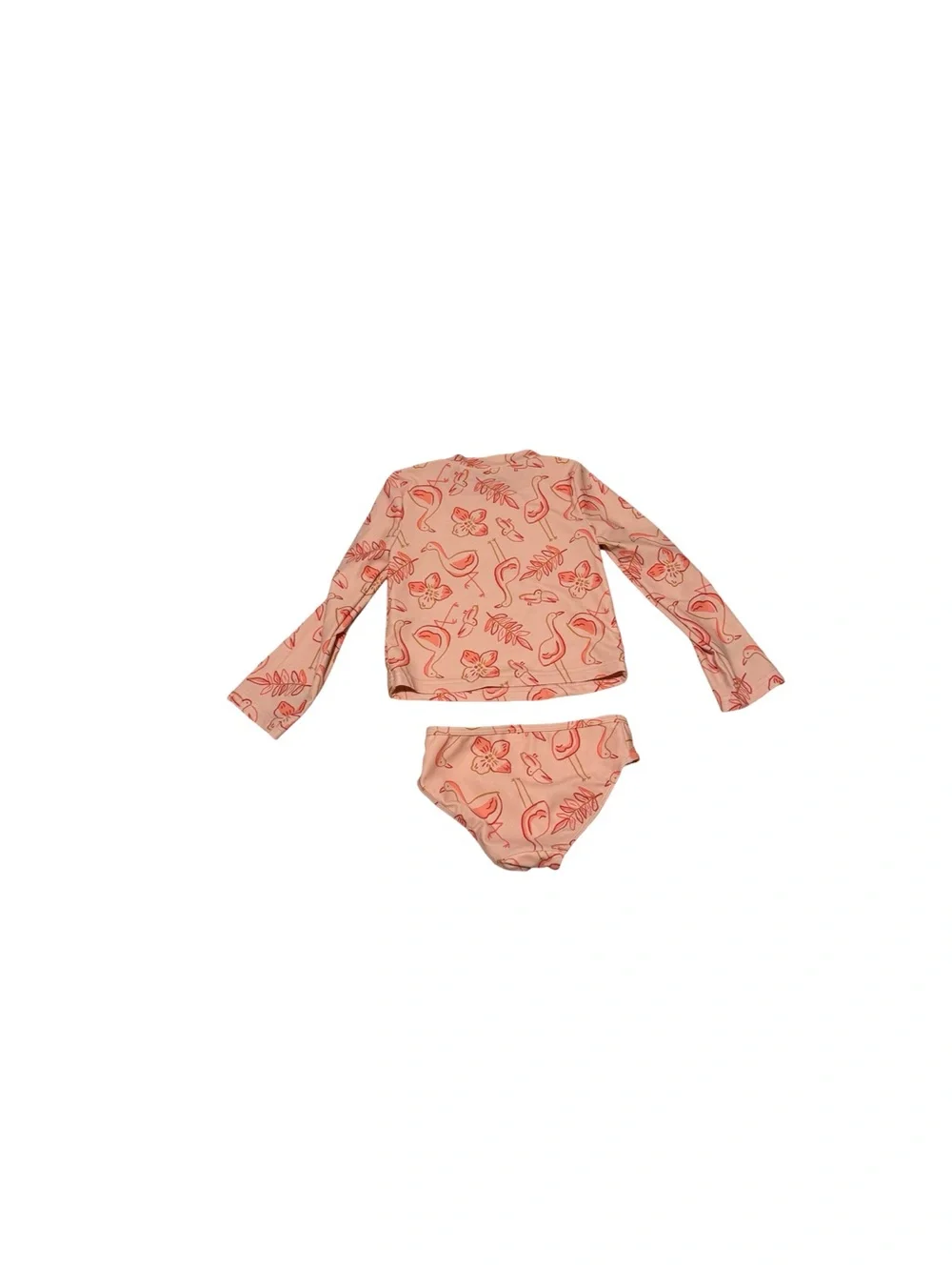 Carter’s Just One You Girls 2 Piece Flamingo Floral Swimsuit Pink 5T
